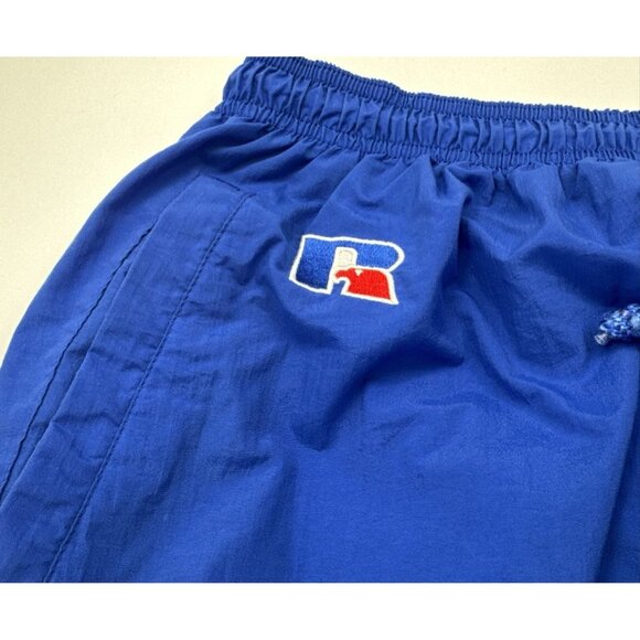 Russell Athletic Windbreaker Pants Mens Large Blue Lined Track Joggers Vintage - Picture 7 of 13
